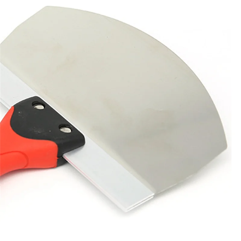 Bucket Scoop for Drywall, Plaster Stainless Steel Bucket Scoop - 6.5 Inch Curved Contoured Blade for Paint, Mortar