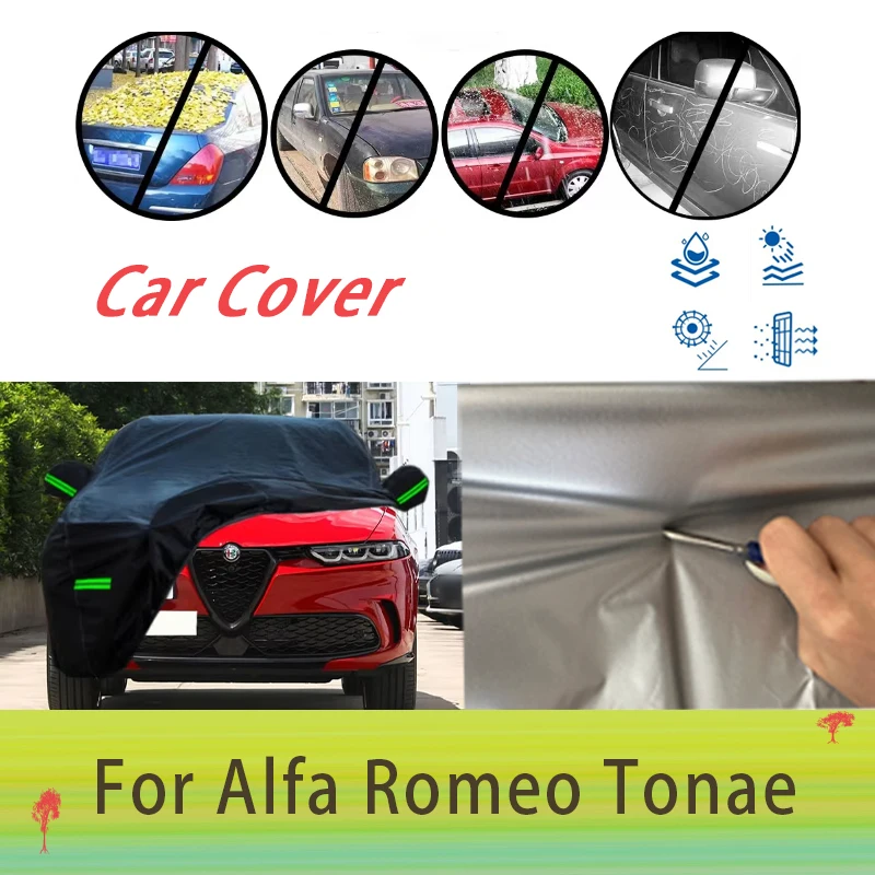

For Alfa Romeo Tonale Outdoor Protection Full Car Covers Snow Cover Sunshade Waterproof Dustproof Exterior Car accessories
