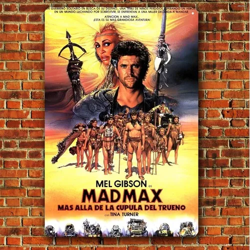 Mad Max Retro-Film-Metallposter, Blechschild (Größe 20 x 30 cm, 8 x 12 Zoll) – Aluminium