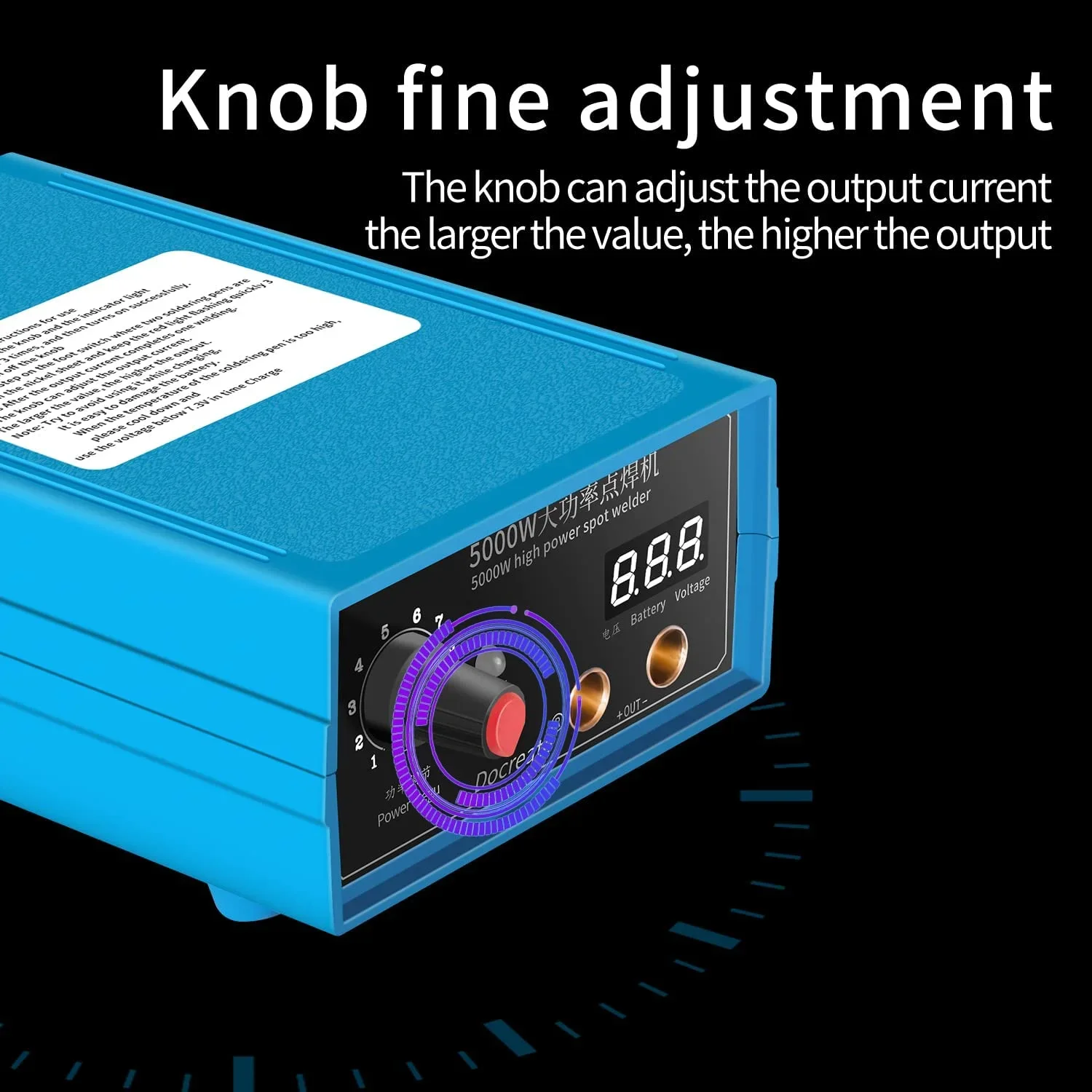 Docreate 5000W Handheld Portable Spot Welder Machine DIY Kit For 18650 Battery Pack Welding Tools