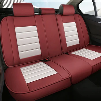 Rear car seat cover breathable PU leather auto back seat cover car full seat protection cushion pad auto interior accessories