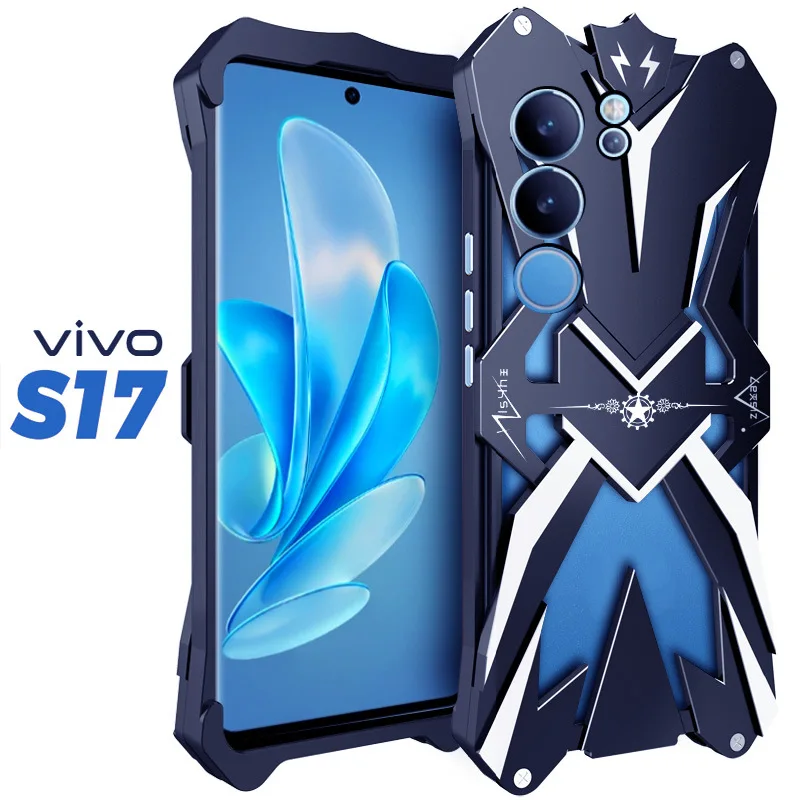 

Original Zimon Luxury New Thor Heavy Duty Armor Metal Aluminum Phone Case For Vivo S17 S16 S15 Pro S17e S16e S15e Gaming Cover