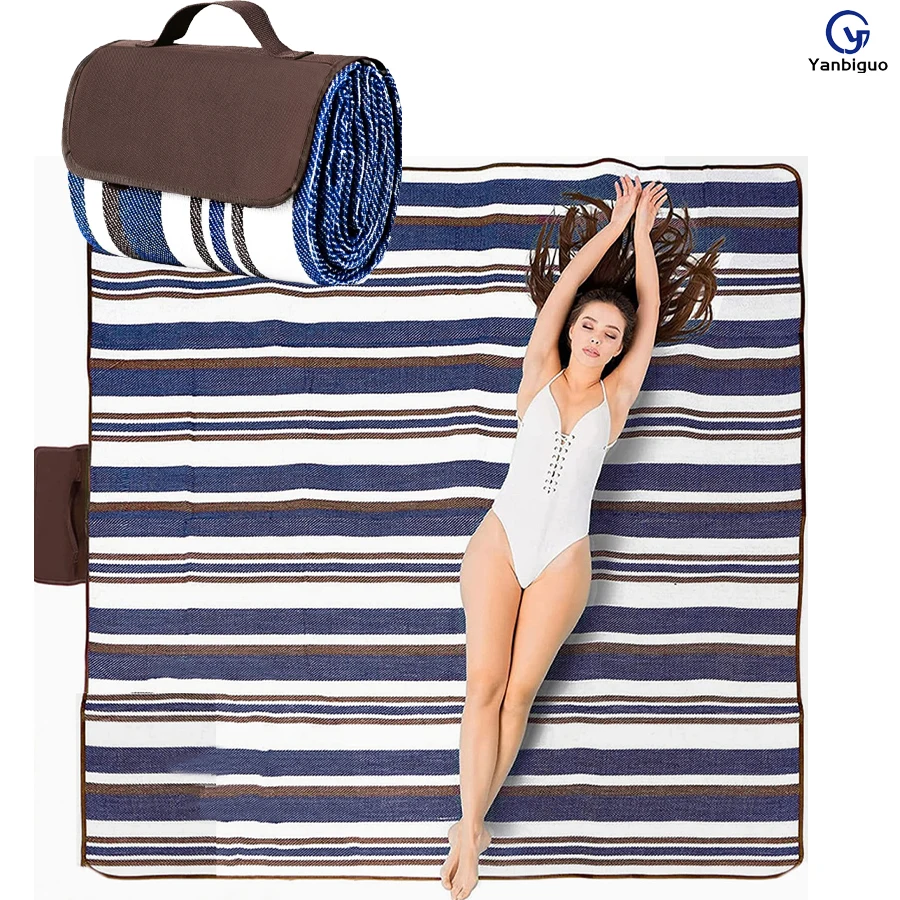 Waterproof Picnic Blanket, Extra Large Sand-Proof Foldable Outdoor Picnic for Beach Mat or Family Outdoor Camping Party