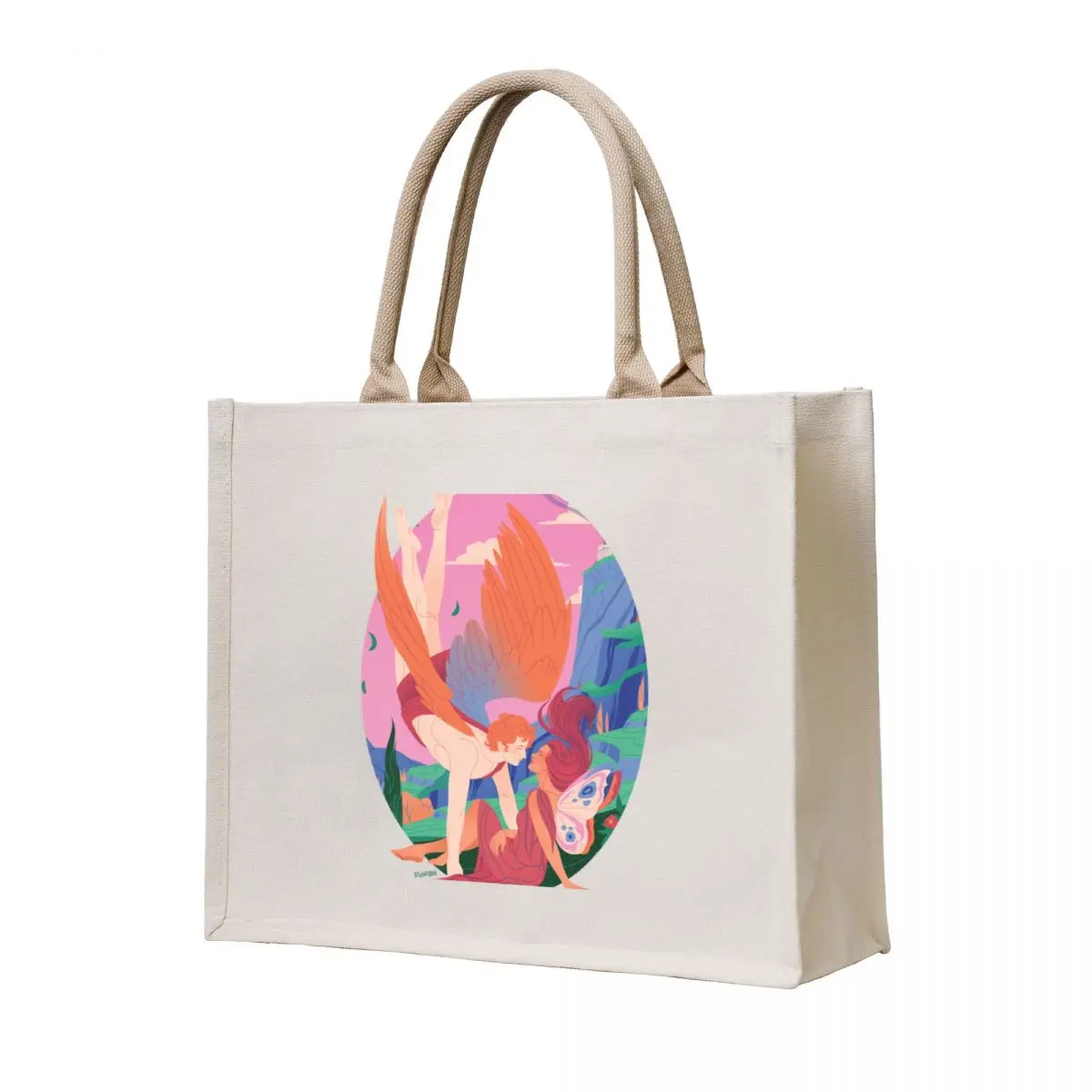 

Cupid and Psyche Tote Bag tote bag Handbags women sacs de shopping