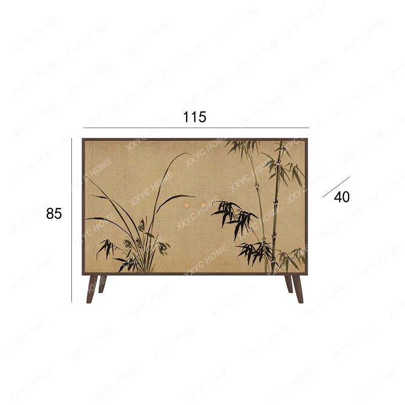 

Z Ореховый вход для гостиной, украшение в стиле ретро, встроенный настенный шкафчик