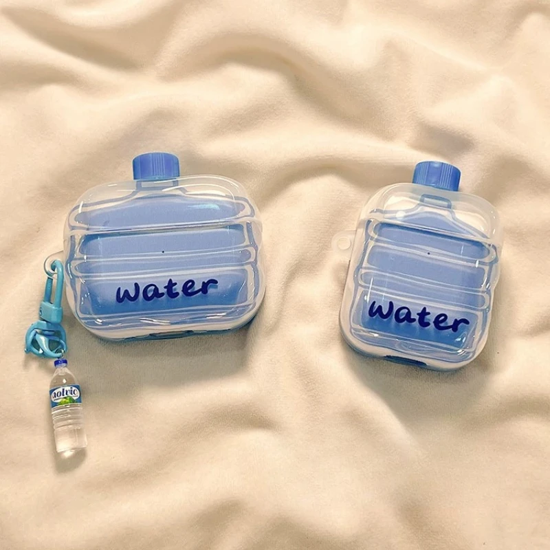 

Earphone Case for AirPods 1/2/3/4 AirPods Pro1/2/3 IMD Material Mineral Water Soft Shell Headphone Protective Case Accessories