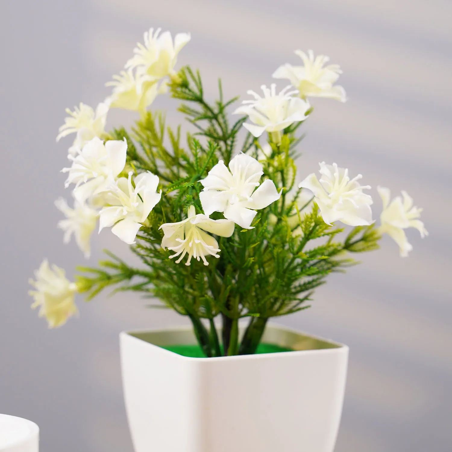 

Artificial Bonsai Green Small Cherry Blossom Potted Plant Outdoor Indoor Bedroom Garden Decoration supplies Sebenza