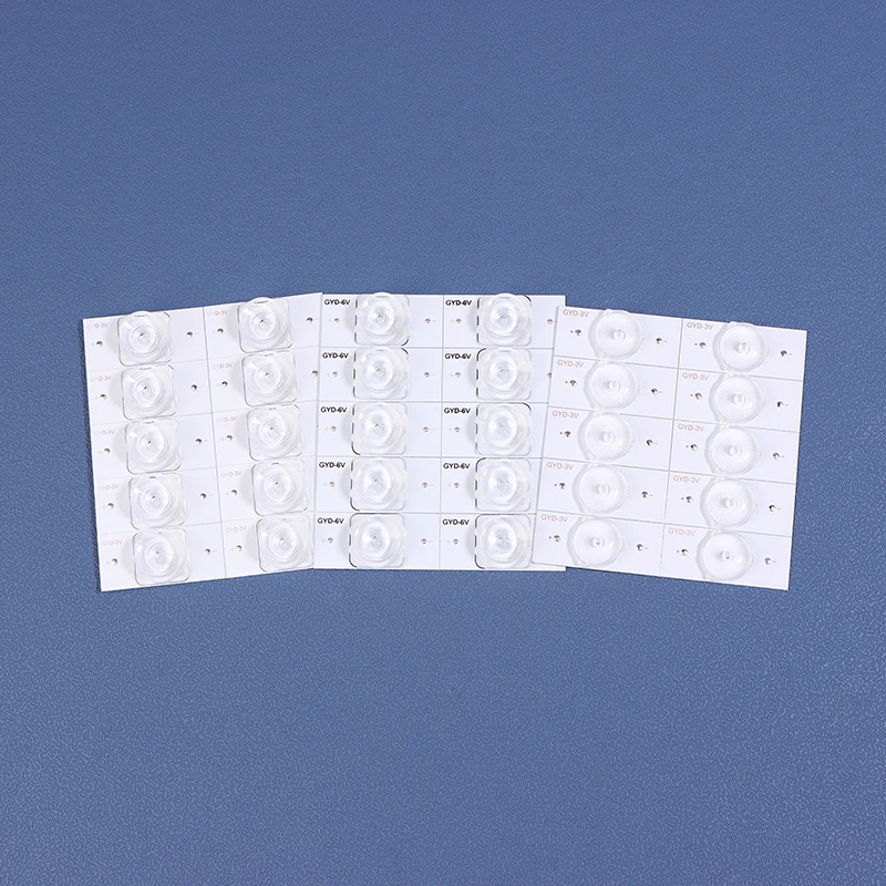 10Pcs LED Beads 3V 6V LCD TV Led Bead SMD Light Bead Universal Aluminum Cutting TV Backlight Strips For 32-65 Inch LED TV Repair