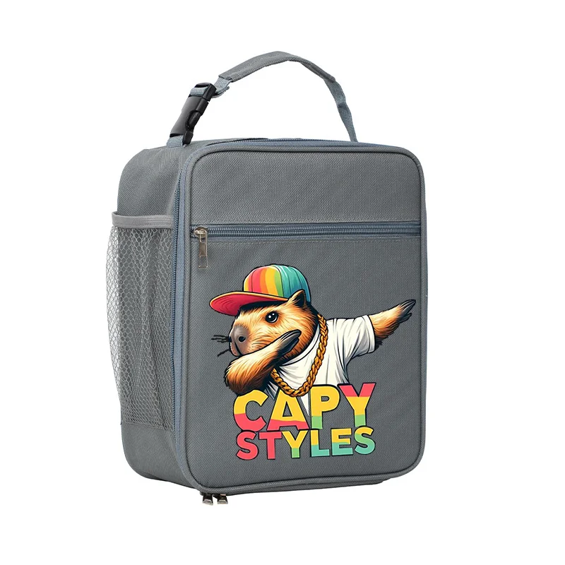 Capy styles patter lunch bag Insulation Bento Pack Aluminum Foil Rice Bag Meal Pack Ice Pack Student Bento Lunch Handbag