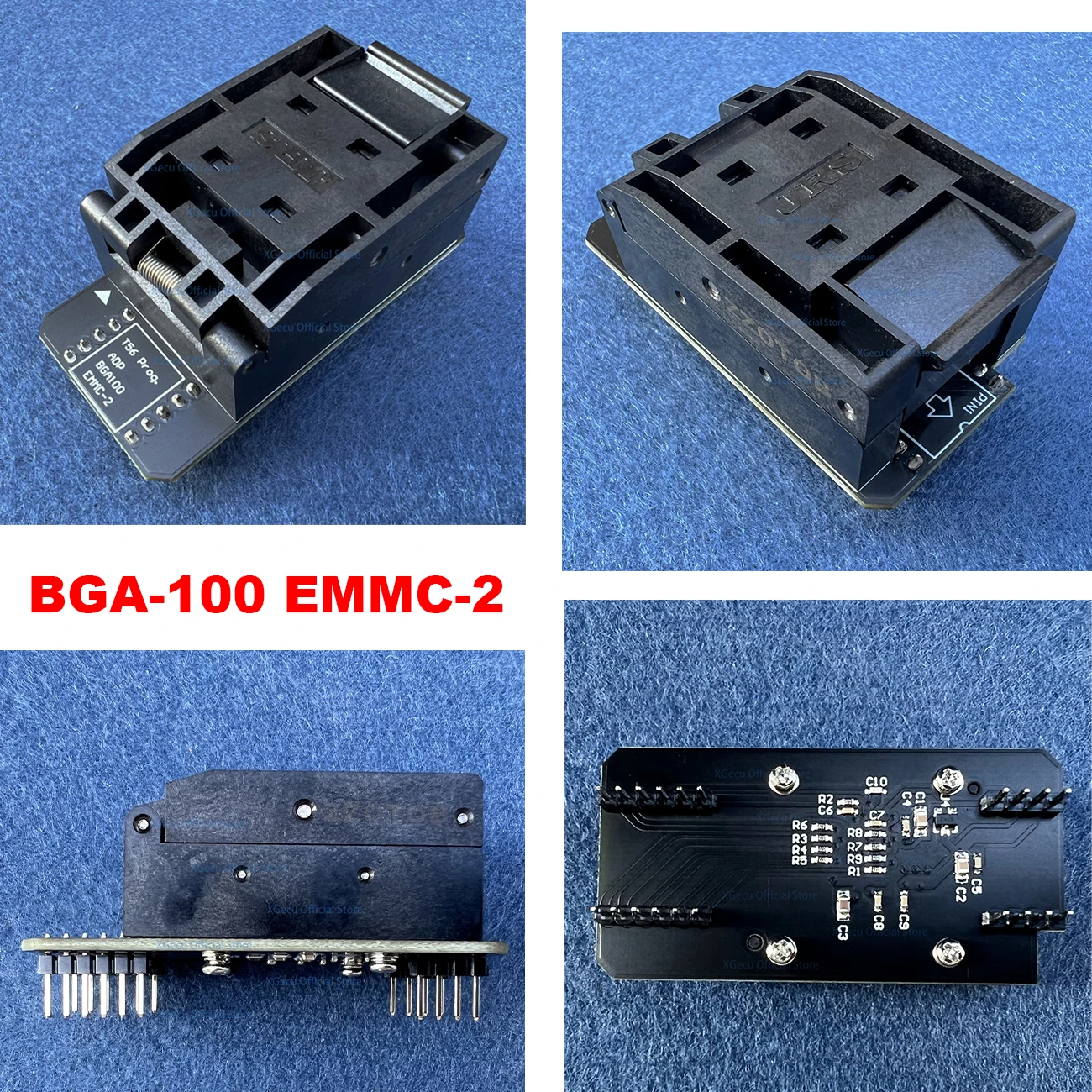 BGA100 - DIP48 V2 adapter SN-ADP-BGA100-EMMC-2 only work on XGecu T56 programmer,  optimized circuit,  for EMMC BGA100 chips