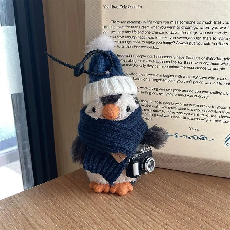 Cartoon Niedlichen Pinguin Plüsch Puppe Spielzeug Schlüsselbund Anhänger Tasche Hängende Ornamente Rucksack Charme Girly Schlüsselring Weihnachten Geburtstag Geschenk