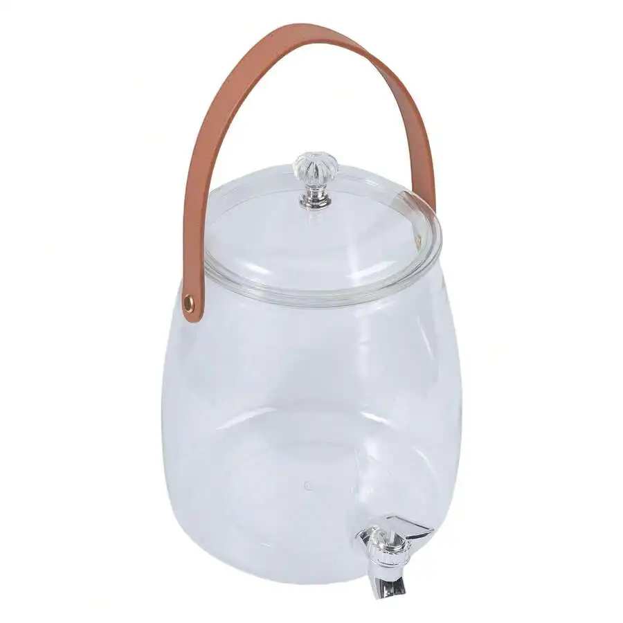 Beverage dispenser, beverage bucket, with stand, sealed, juice jug, ice water jug holder, cold water jug, iced tea jug