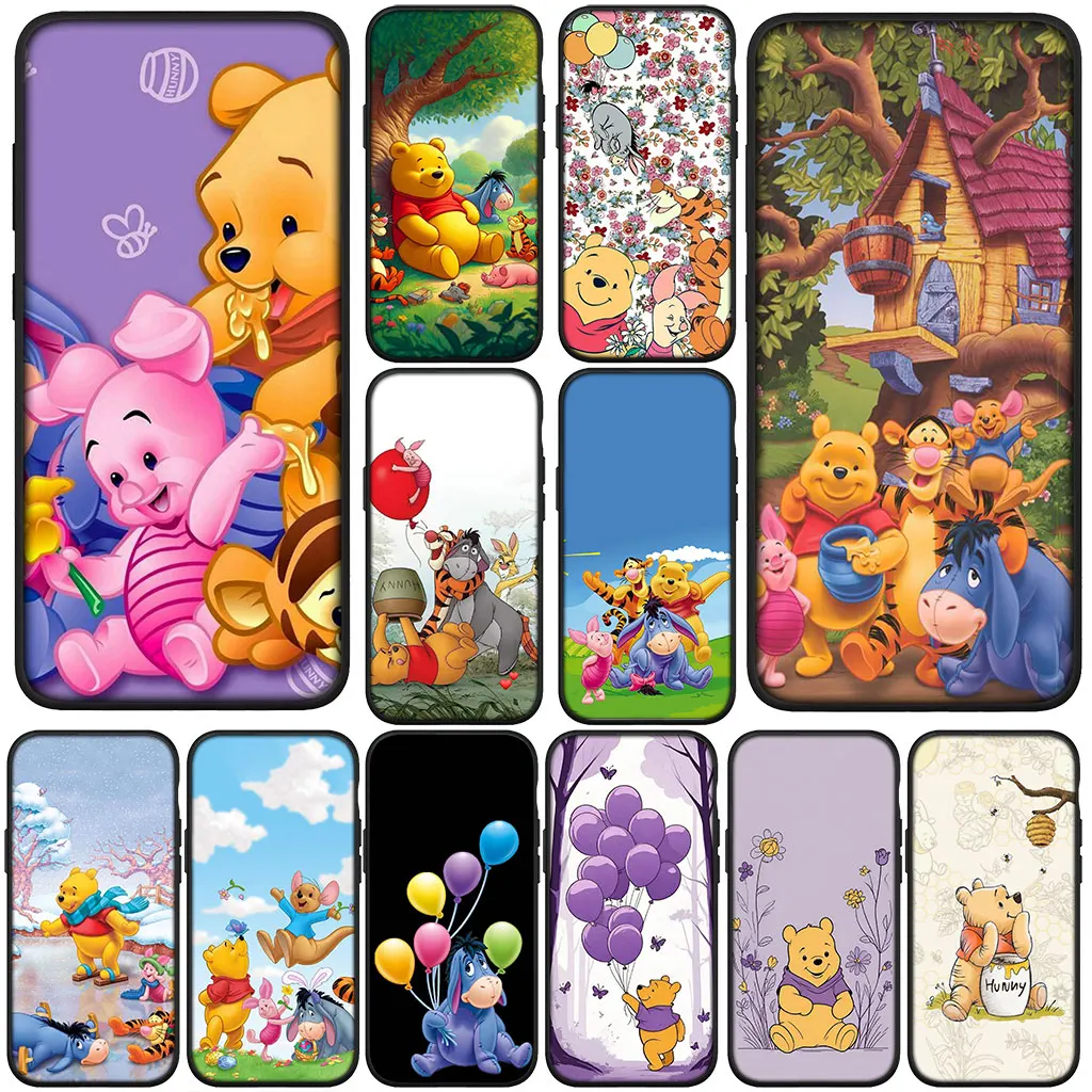 Winnies Bear Tigger Poohs Eeyore Donkey Cover Phone Case for OPPO A18 A80 A40 A60 A38 A79 A15 A16 A17 A58 A78 A57 A53 A40M