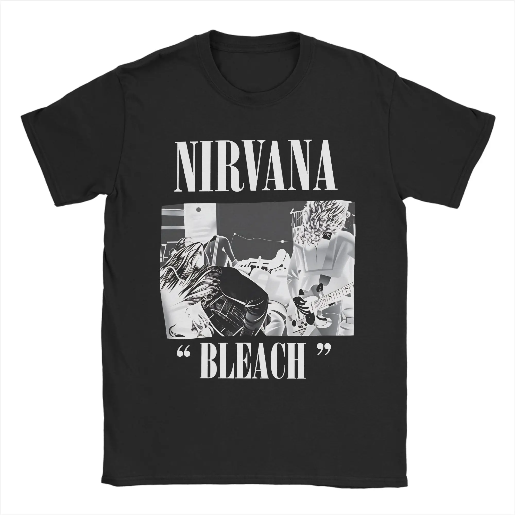 Nirvana Angel Band Men T Shirt  Fun Tee Shirt Short Sleeve Round Neck T-Shirt Cotton Party Clothes
