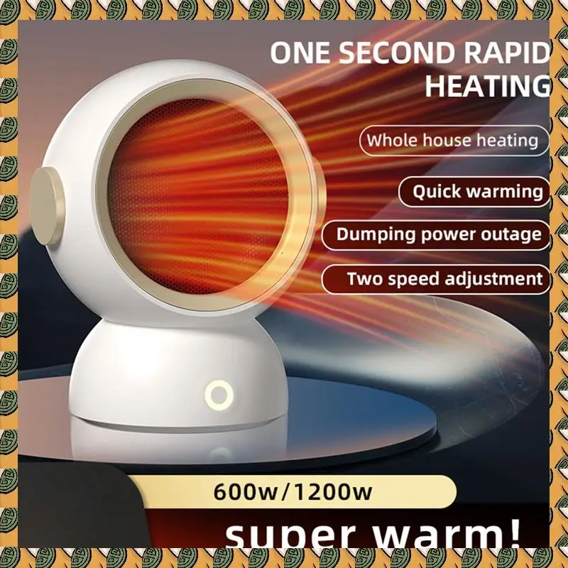 

Mini Heater Fast Heating Room Heater Portable Desktop Heater Winter Home Office Warmer Machine White EU-Plug Durable
