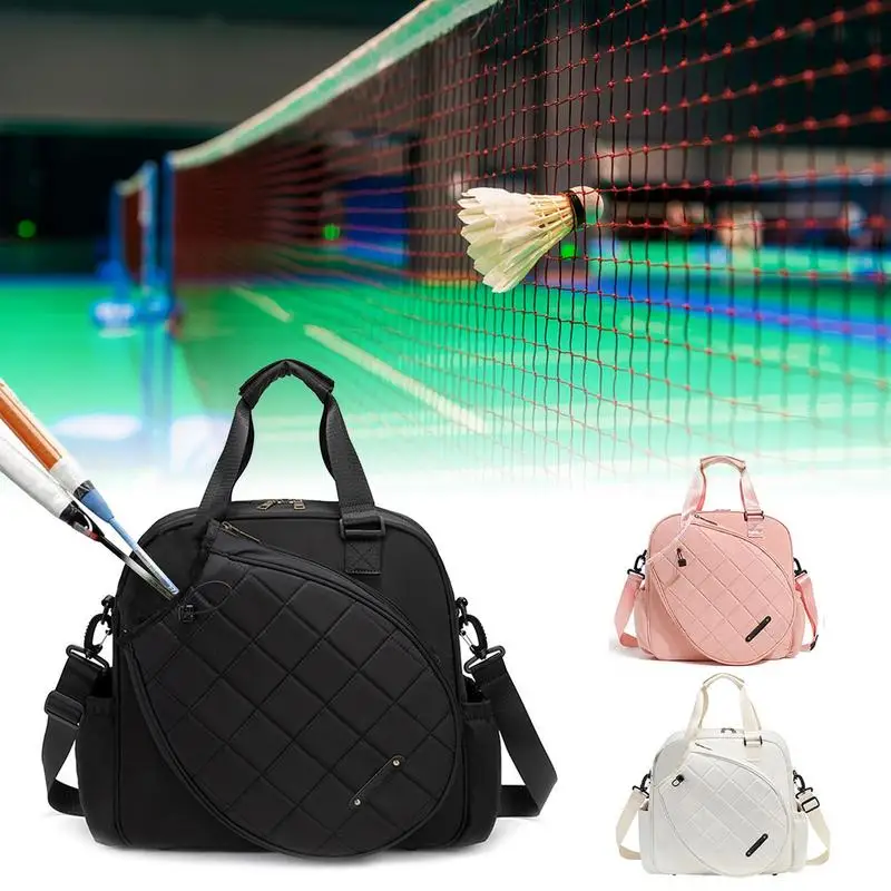 

Womens Tennis Bag Large Capacity Waterproof Tennis Sling Backpack Multifunctional Tennis Racket Sling Bag Adjustable Adult