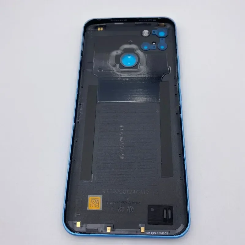 Battery Cover Back Panel Rear Housing Door Case with Power Volume Button+Camera Lens Replace for Realme C25Y C21Y