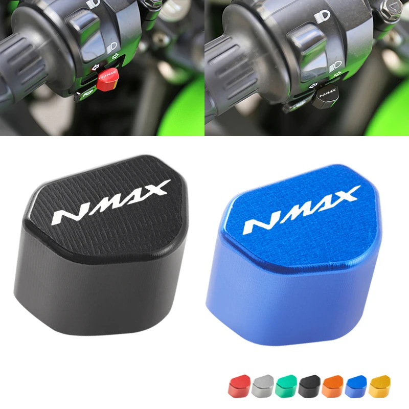 CNC Aluminum Motorcycle Switch Button Turn Signal Switch Key Cap For YAMAHA Nmax N-max 125 155 2017- 2025 Accessories