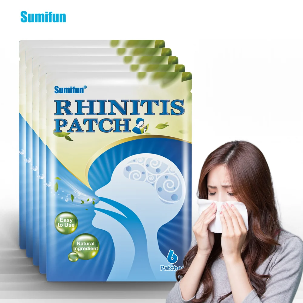 

6/18/30Pcs Sumifun Rhinitis Patches Treatment Medical Plaster Cold Stuffy Nasal Congestion Antipruritic Throat Soothing Stickers