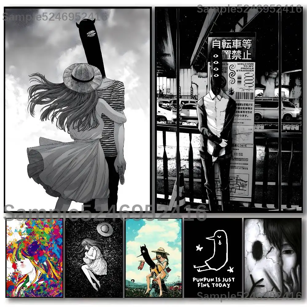 G-Goodnight Punpun Oyasumi Poster Picture Canvas Painting Wall Art Home Decoration Print For Living Room Decor