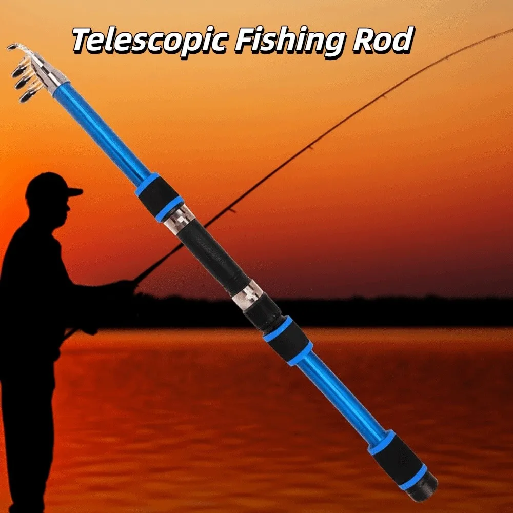 

Portable Telescopic Fishing Rod Hard Spinning Mini Fishing Pole 45cm Storage Ultra Short Fishing Hand Pole Freshwater
