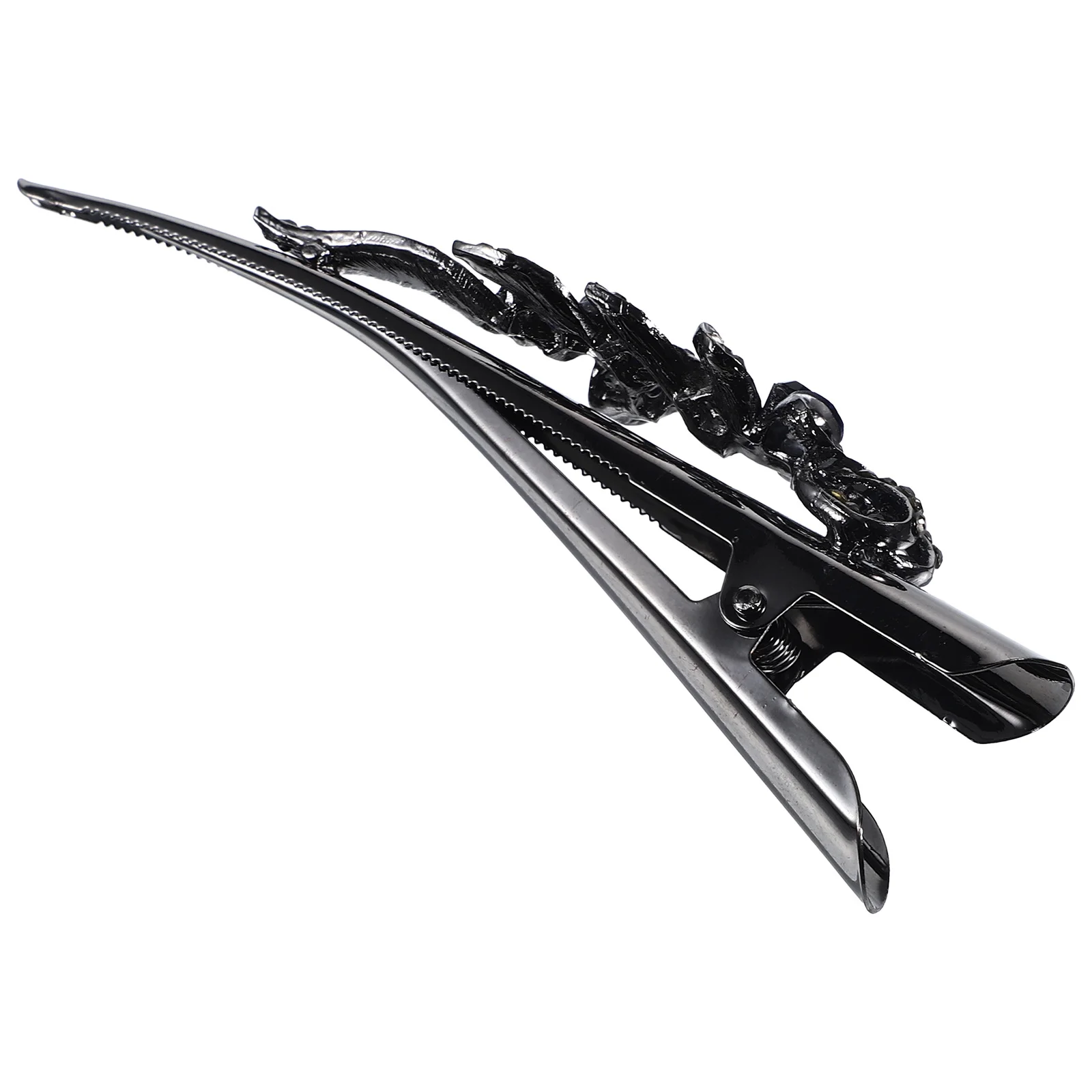 مشبك شعر معدني منقار البط من حجر الراين، إكسسوارات شعر مزخرفة بنمط عتيق للنساء والفتيات وتصفيفة شعر عصرية للحفلات والولائم