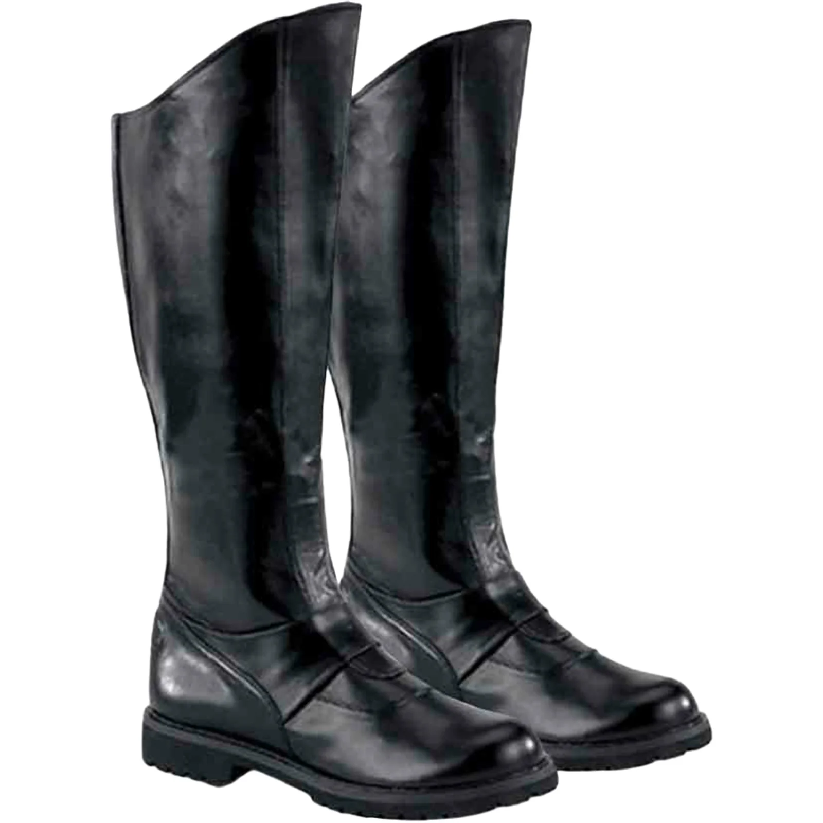 Retro Mittelalterliche Piraten- und Ritterschuhe, flache hohe Reitschuhe, Halloween-Bühnen-Cosplay-Kostüm-Schuhe, Unisex, hochwertiges PU-Leder, hohe Stiefel – Detail 8