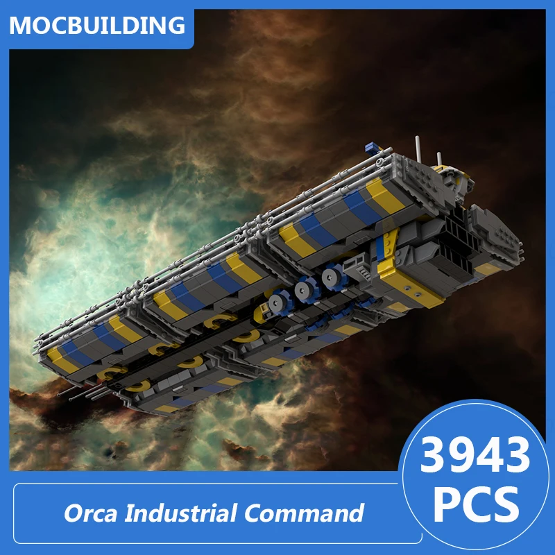 Orca Industrial Command 1/3000 Scale Model Moc Building Blocks Diy Assemble Bricks Space Educational Collect Toys Gifts 3943PCS