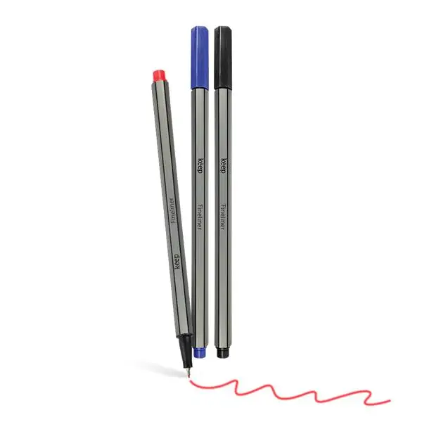 0,4mm Fineliner Artistic Marker with 3 Colors Basic Keep