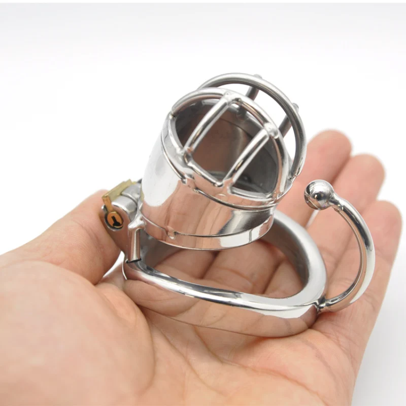 Chaste Bird Stainless Steel Male Chastity Small Cage with Base Arc Ring Devices Cock Ring Penis Ring Adult sex toys C271