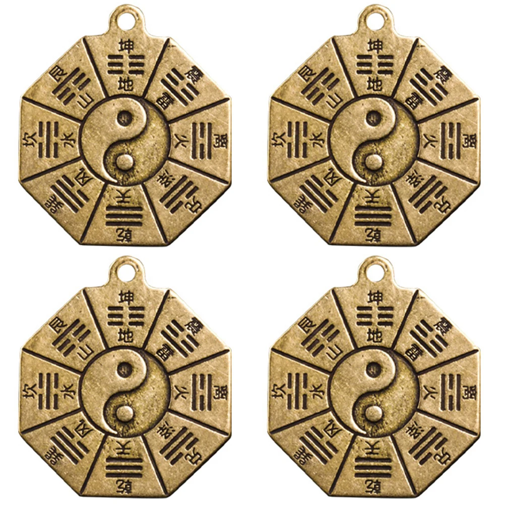 

4 Pcs The Dog Gossip Array Pendant Retro Decor Brass Jewelry Making Accessories