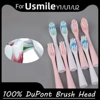 Replacement For Usmile Y1/U1/U2 Toothbrush Heads Pink Smart Electric Tooth Clean DuPont Brush Nozzles Heads 4/10Pcs/Set