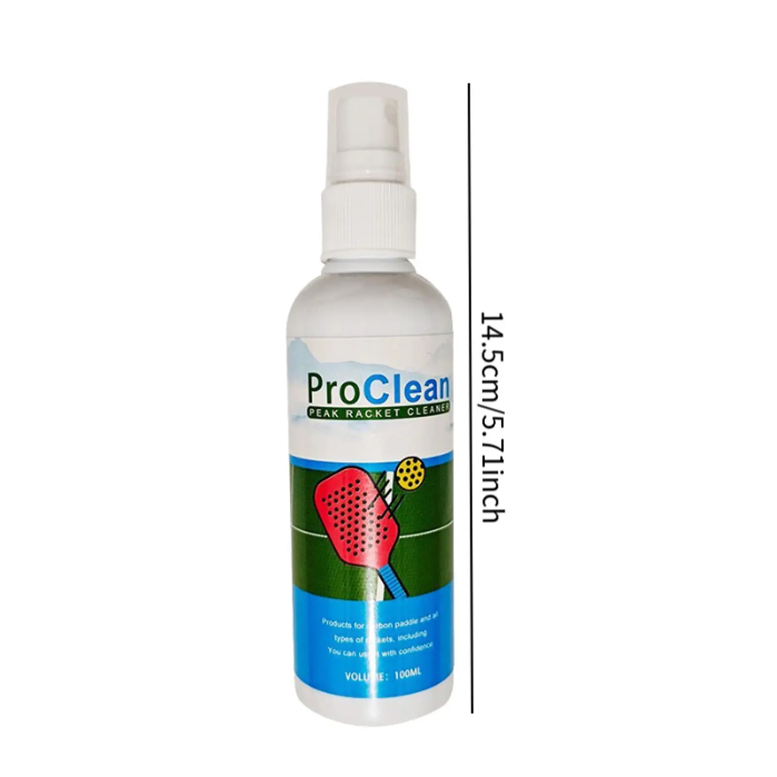 Pickleball Paddle Cleaner Spray 100ml Pickleball Paddle Cleaning Spray