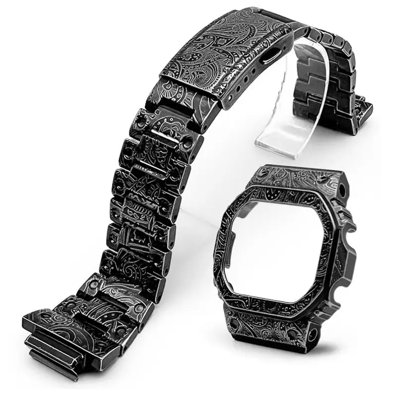 

Metal Band Watchband Case Bezel for DW5600 Mod Kit Retro Style GW-M5610