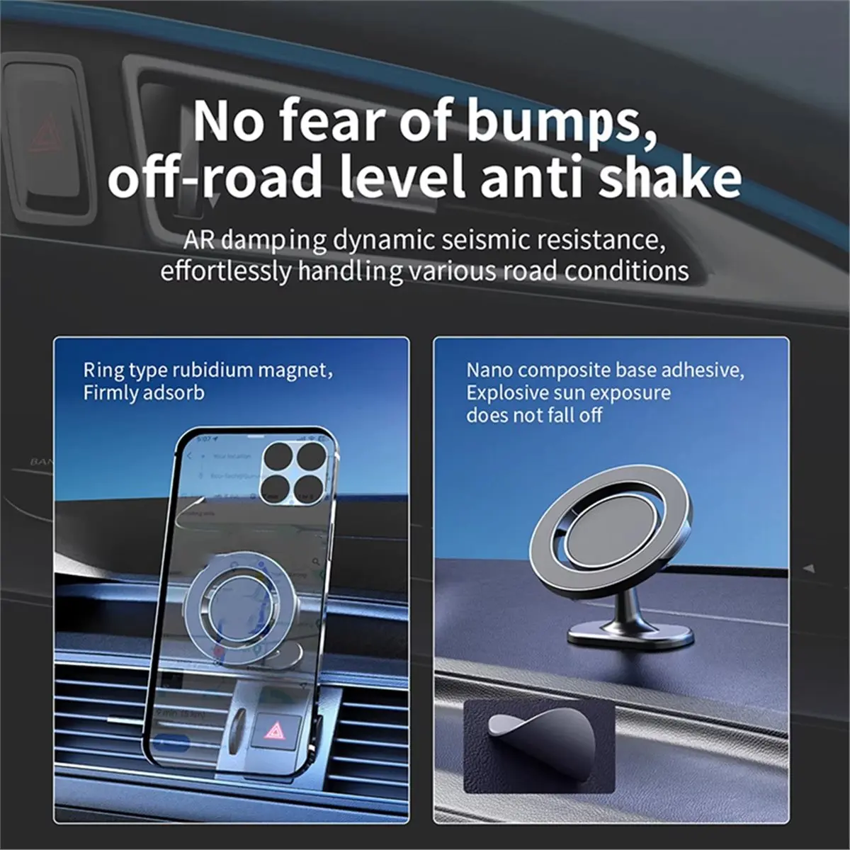 

360 Rotation Car Phone Holder Air Vent Clip Navigation Stand Telescopic Air Outlet Phone Support A