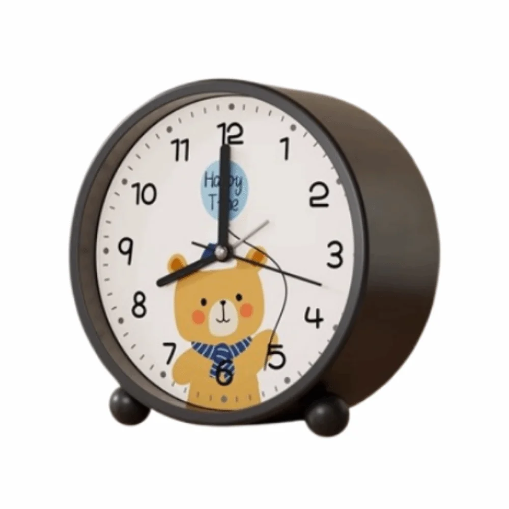 

Cartoon Children's Alarm Clock Animal pattern Battery Operated Tabletop Alarm Timer Big Ringtone Silent Quite Desk Clock