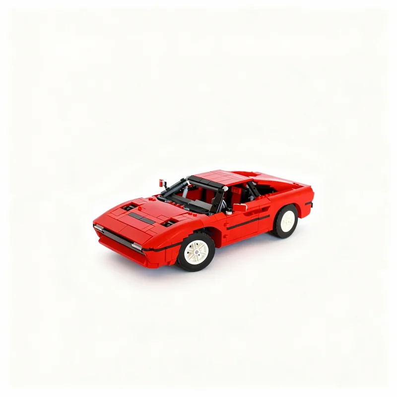 

1073PCS MOC City Champions Super Car Ferari 308 Gts Inspired Supercar Model Technology DIY Assembly Building Blocks Display Gift