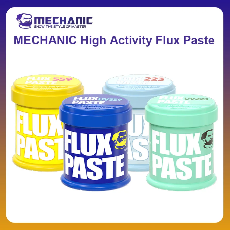 

MECHANIC OFFICIAL 20th Anniversary Medium-High Active Flux Paste UV223-559 Flux Welding 100g Lead-free Paste For Phone Repair