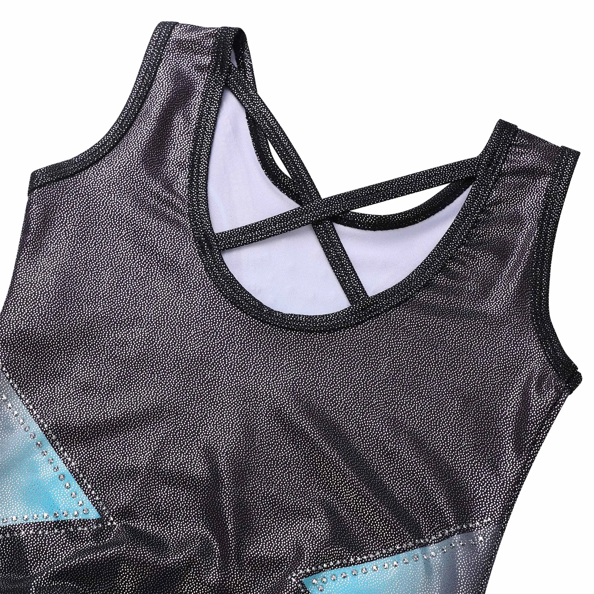 BAOHULU Girls Ballet Leotard Professional Gymnastics Leotard Practice Outfit Sleeveless Bodysuit Ballerina Performance Dancewear