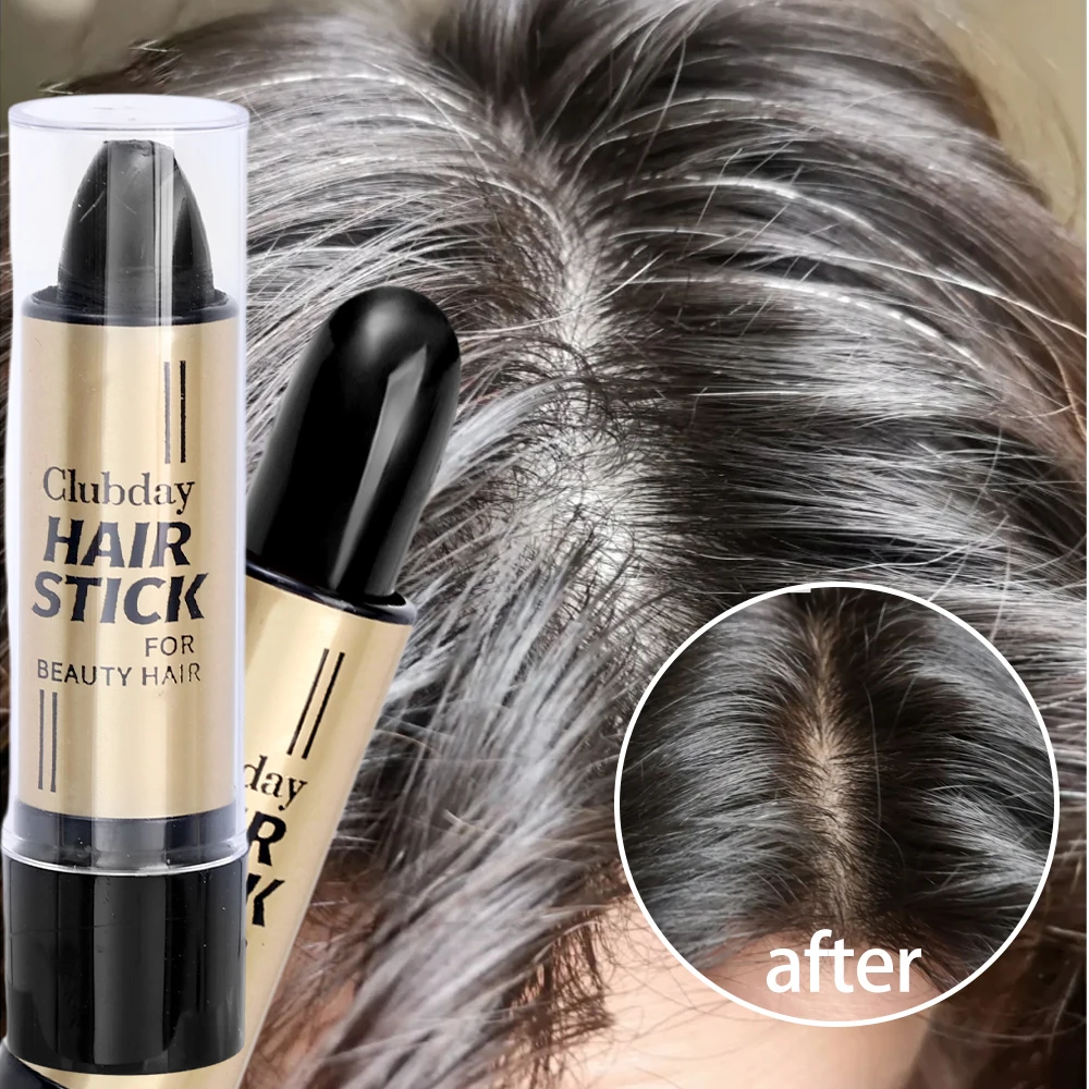 Crema colorata per capelli usa e getta Stile rossetto Nero Marrone Copertura Capelli grigi bianchi Colore temporaneo dei capelli Modifica crema Stick Pen Makeup