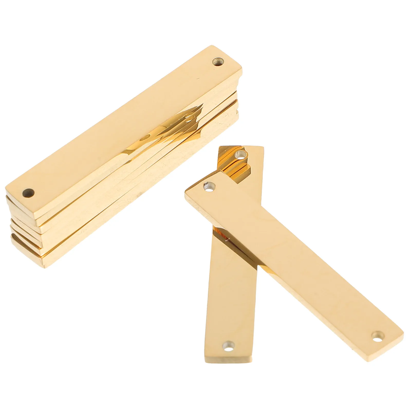 

10 шт. соединителей с двумя отверстиями для изготовления ювелирных изделий своими руками, металлические подвески, украшения для рукоделия, подвесные орнаменты из сплава с зеркальной полировкой