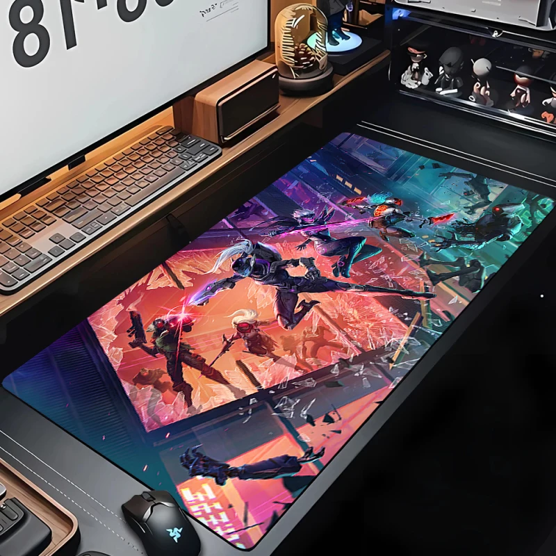 L-large Game League of Legend Mouse Pad Gaming Desk Mat Office Desktop Accessories Mousepad Cabinet Keyboard Mats Kawaii Deskmat