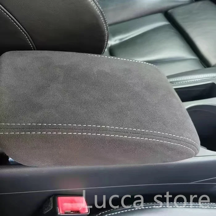 Für Audi A3 A4 A5 A6 A7 Q3 Q5 Zubehör Leder Wildleder Warp Zentrale Armlehne Box Schutz Abdeckung Armlehne Box Modifikation – Detail 9