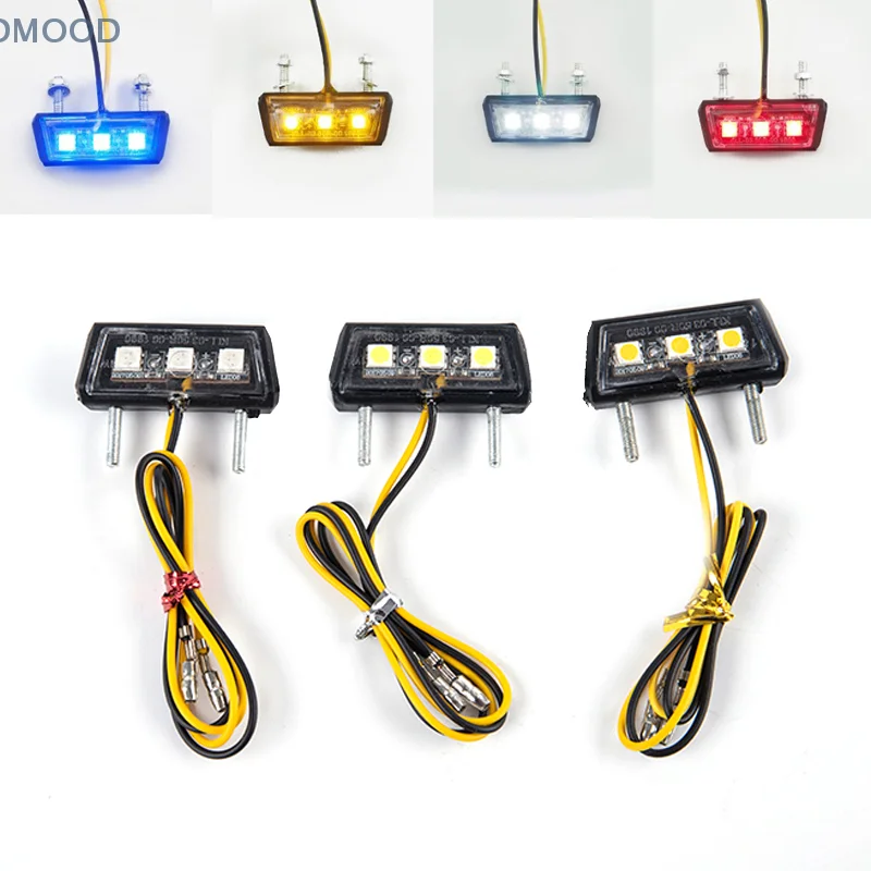 

1Pcs 12V Motorcycle License Plate LED light Waterproof Motorcycle License Light