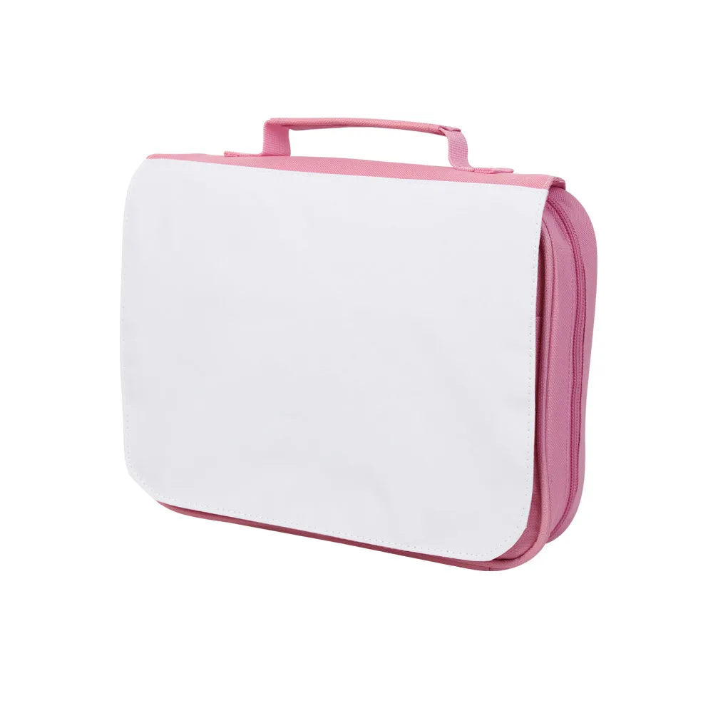 Bolsa de mano en blanco con sublimación, bolsa de archivo con cremallera para almacenamiento de documentos, mochila para estudiantes, bolsa de mano de negocios para impresión por transferencia de calor, 4 Uds.