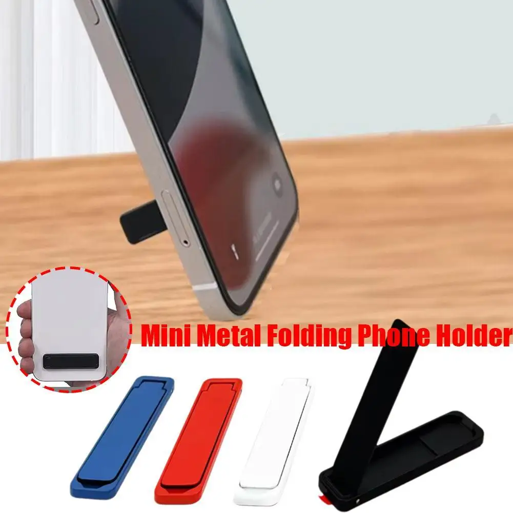 Desktop Mobile Phone Holder Desk Bracket Neutral Lightweight Bracket Metal Clamshell Bracket Multi-functional Portable E4K7