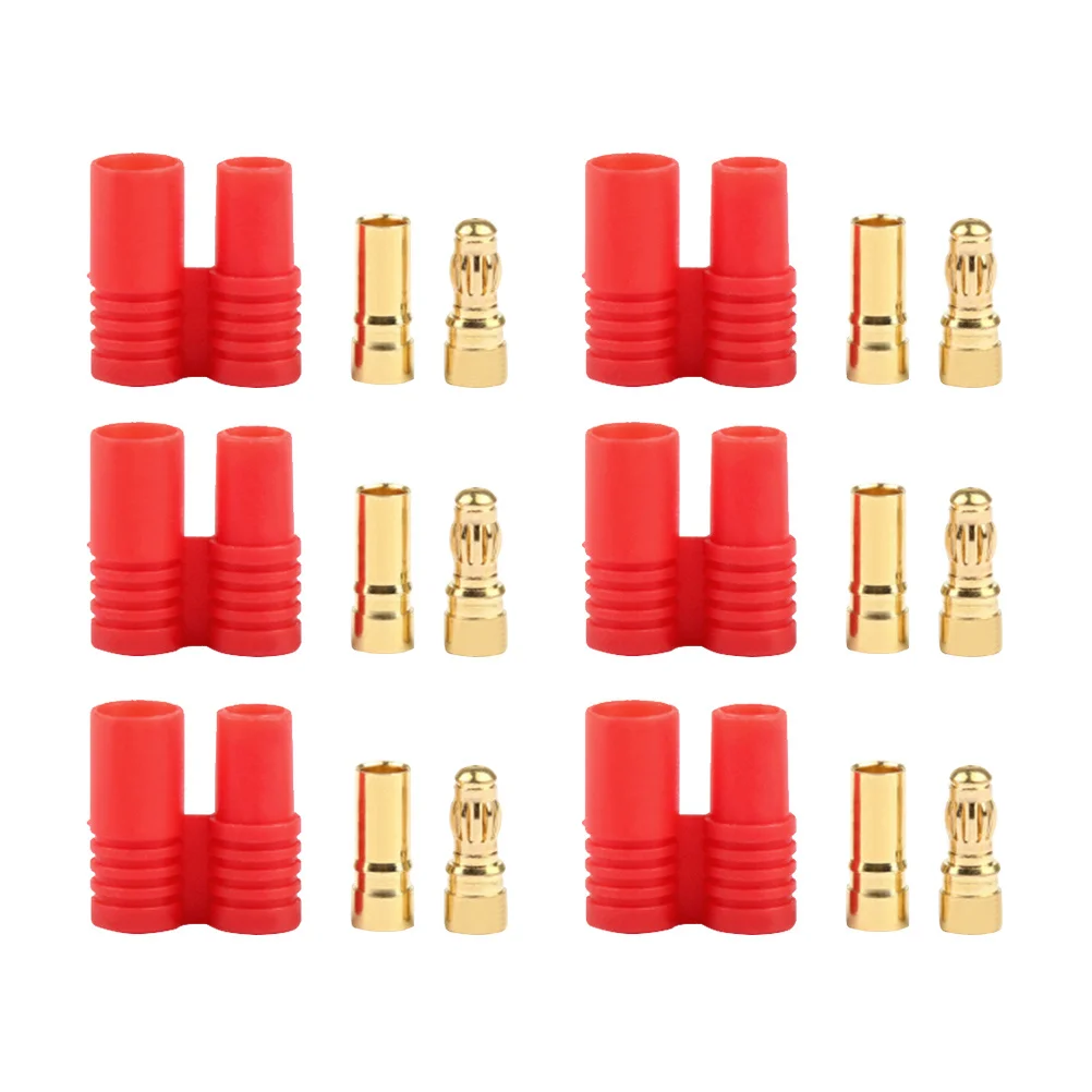 

10 set 3.5Mm Copper Connectors Gold Plated For Rc Diy Esc Motor Brushless System Banana Plug