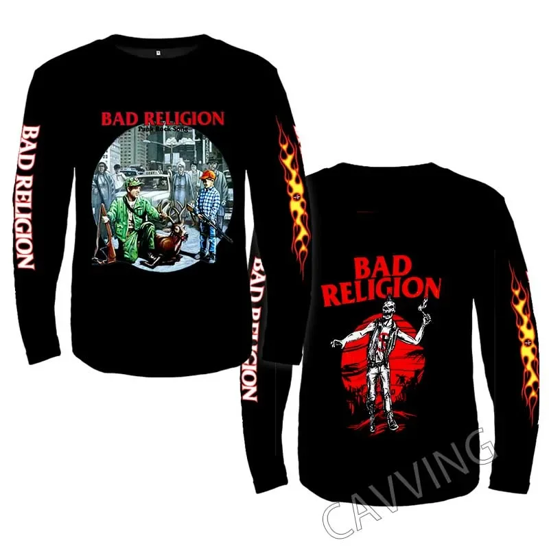 New Fashion Printed  BAD RELIGION  Rock  Crewneck Sweatshirt Gothic Top Harajuku Cotton Unisex Clothing Men Clothing   PR4