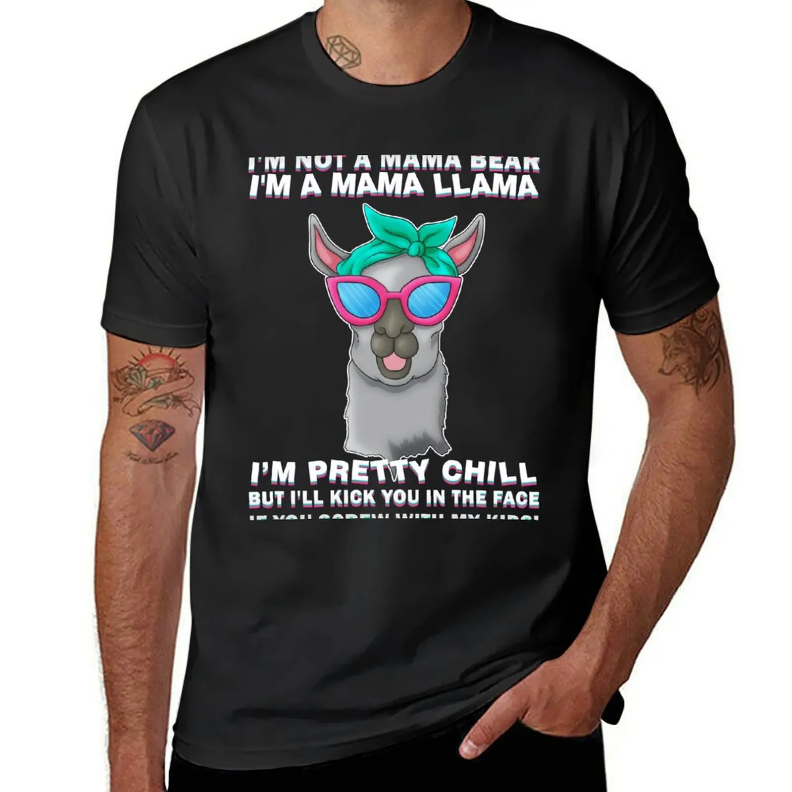 Mama Llama T-Shirt vintage clothes funnys plus sizes mens graphic t-shirts anime