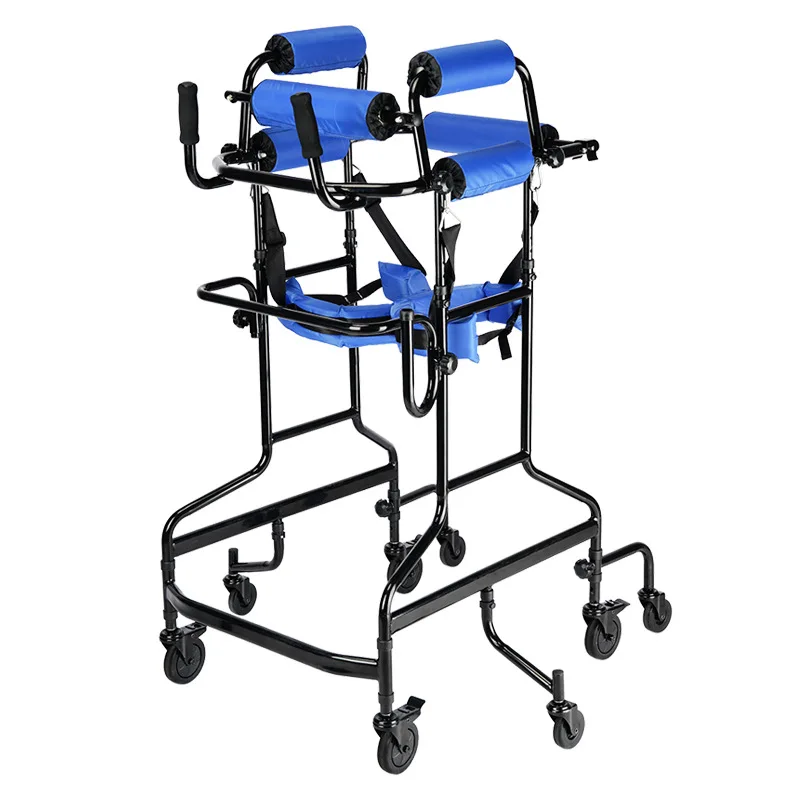 

Anti-drop hemiplegia rehabilitation training equipment for the disabled Standing frame Walking trolley for the elderly